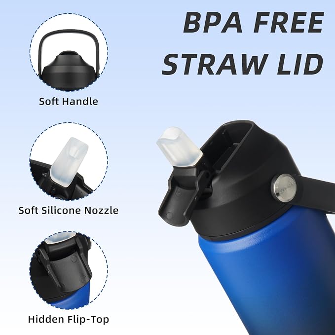 BJPKPK 18oz Insulated Water Bottle, Stainless Steel Bottle - Image 2