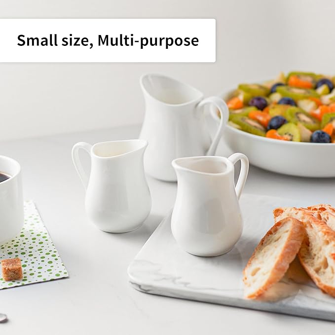 Gurygo 4 Pack 4 Oz Classic White Creamer - Image 6