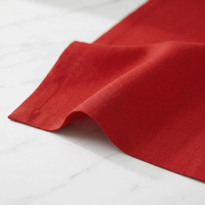 Solino Home 100% Pure Linen Dining Table Runner Red Woven, Fete 14 x 72 in | - Image 5