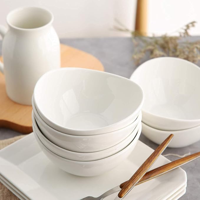 Samsle Porcelain Small Serving Bowls, 10 Ounce Dessert Bowls - Image 2