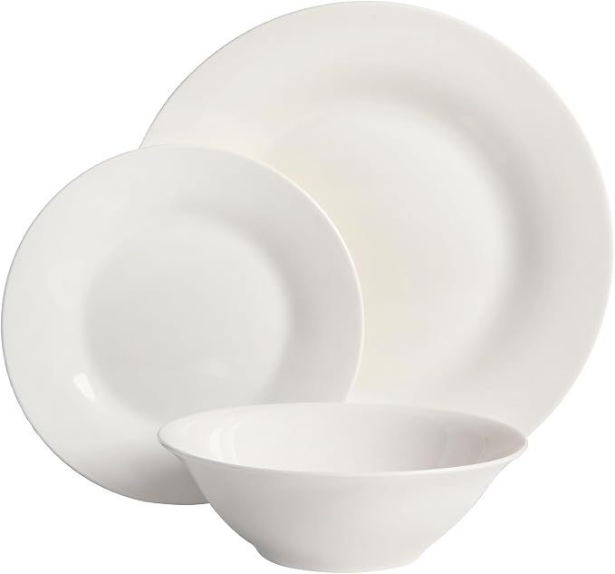 Gibson Home Zen Buffet Round 12 Piece Porcelain Chip and Scratch Resistant - Image 4