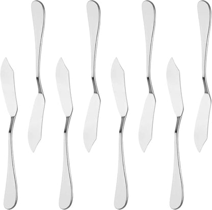 8pcs Stainless Steel Butter Knife, Cheese/Butter Spreaders, Breakfast Spreads by KINMINGZHU