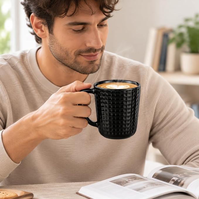 20 oz Ceramic Coffee Cup with Handle, Office and Home, Coffee Cup - Image 3