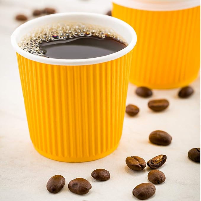 Restaurantware 4 Ounce Ripple Insulated Coffee Cups, 500 Double Wall Corrugated - Image 7
