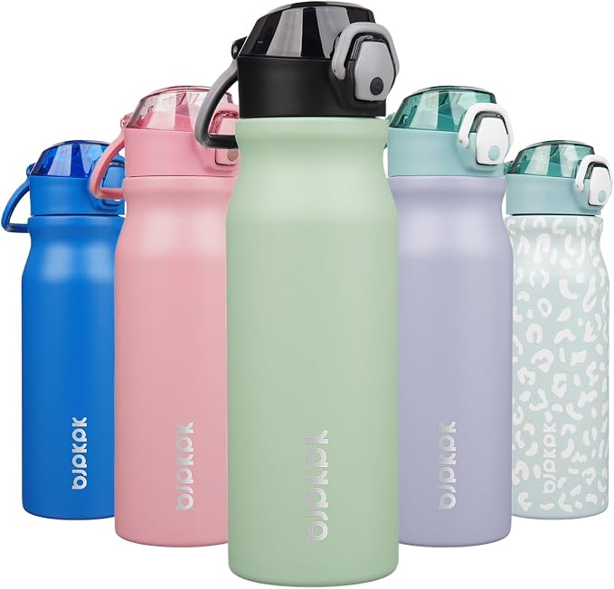 BJPKPK 25 oz Insulated Water Bottle, Stainless Steel Flask | Leak Proof Locking by BJPKPK