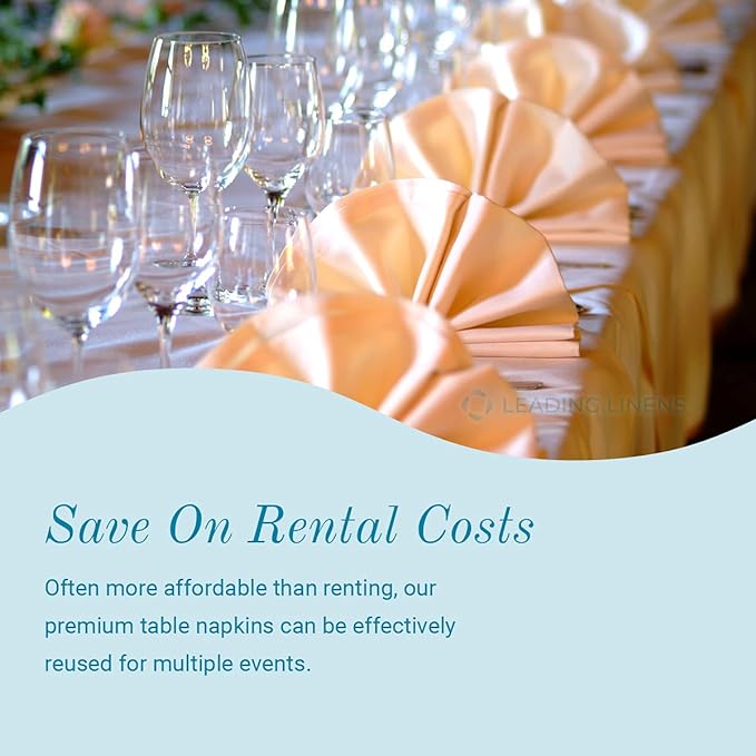 Polyester Cloth Napkins - Washable Soft Table Linens - Durable & Elegant for Dining, Restaurants, Weddings, Events, Rentals, Banquets, & Parties - Premium Quality Set of 250, Pink, 20"x20"