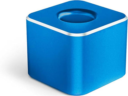 Aluminum Single Hole Pen Stand - Durable Fountain Pen Holder for Desk Display, Non - Slip Base, Minimalist Office/Home Organizer(Blue,1P)