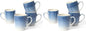 famiware Coffee Mugs Set, 13 oz Mug Set of 4, Stoneware Cups by Famiware