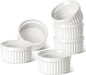 LE TAUCI Ramekins 6 OZ, Ceramic Souffle Dishes, Oven Safe Custard Cups by LETAUCI