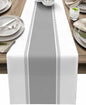 Grey Table Runners Stripes Table Runner Dresser Farmhouse Scarves 70 inches Long by Futuregrace
