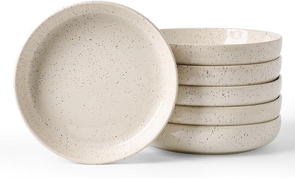 famiware Milkyway 33 oz Pasta Bowls Set of 6, Creamy White | Double Reactive by Famiware