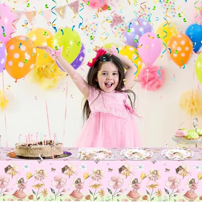 41Pcs Fairy Birthday Party Decorations, Enchanted Forest Garden Party Tableware - Image 7