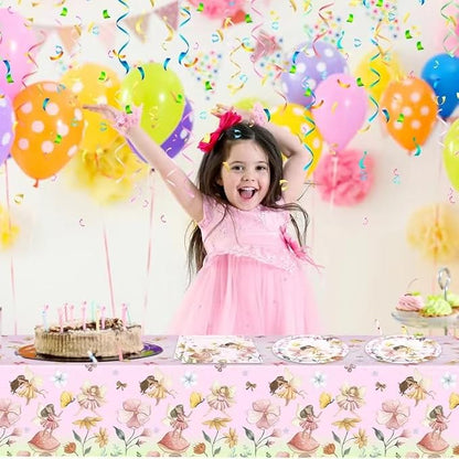 41Pcs Fairy Birthday Party Decorations, Enchanted Forest Garden Party Tableware - Image 7