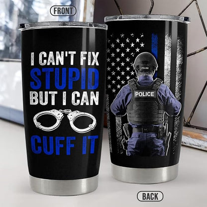 Police Tumbler 20oz Stainless Steel Insulated Coffee Travel Mug Cup Police - Image 2