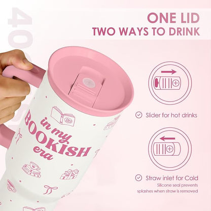 SANDJEST Book Lovers 40oz Tumbler - Image 4