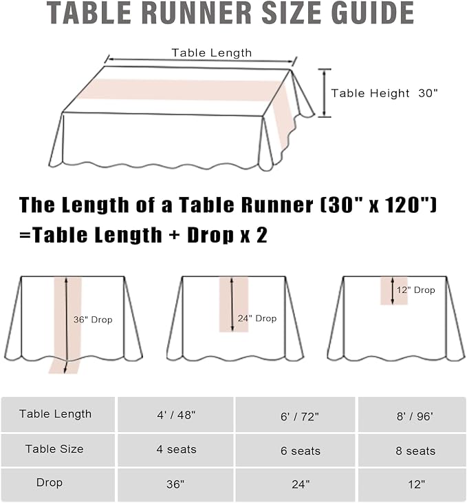 4 Pcs 10FT Champagne Chiffon Table Runners 30x120 Inches Sheer Tulle Boho Table - Image 5