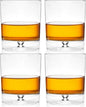 Whiskey Glasses, Set of 4, Made in Europe, 100% Lead-Free Crystal, Smooth Rim, Gift-Boxed, Dishwasher-Safe (Taylor Double Old Fashioned Glasses)