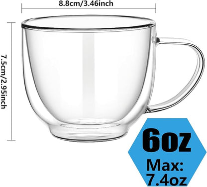 Double Wall Glass Coffee Mugs - Image 6