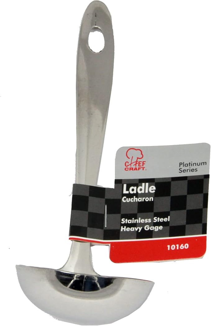 Chef Craft Select Serving Ladle, 8 inch, Stainless Steel - Image 2