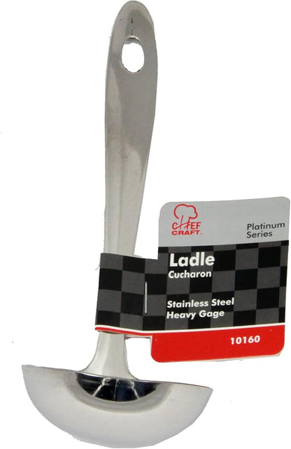 Chef Craft Select Serving Ladle, 8 inch, Stainless Steel - Image 2