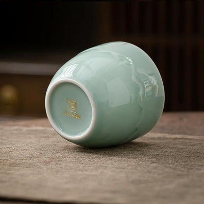 TEANAGOO Ceramic Japanese Tea Cups Set of 4pcs, 5.4oz/160ml Elegant Ceramic - Image 8