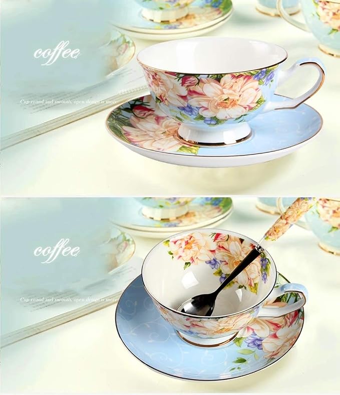 Vintage Ceramic Teacup, Elegant Coffee Cup - Image 4