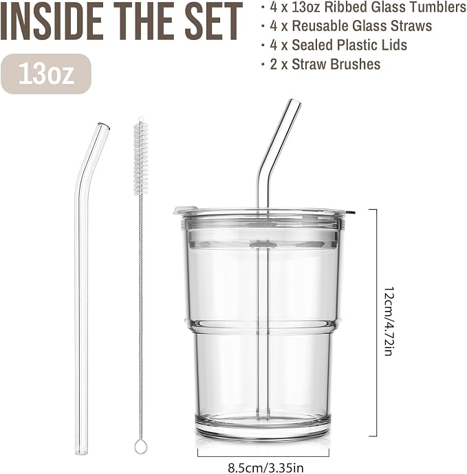 SoulTimes 13oz Clear Glass Tumbler - Image 3