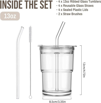 SoulTimes 13oz Clear Glass Tumbler - Image 3