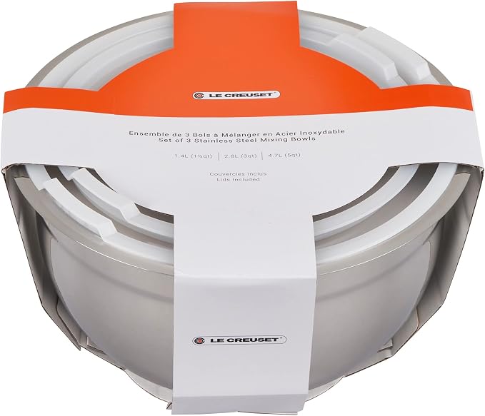 Le Creuset Stainless Steel Nested Mixing Bowls - Image 5