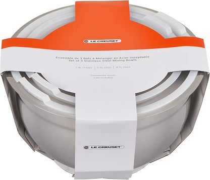 Le Creuset Stainless Steel Nested Mixing Bowls - Image 5
