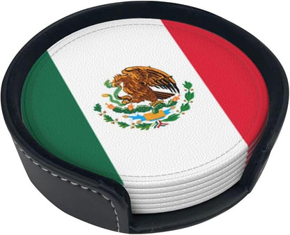 Mexican Flag Coasters for Drinks by Unknown