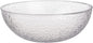 Lillian Collection Stunning Clear Plastic Round Hammered Bowl by Lillian