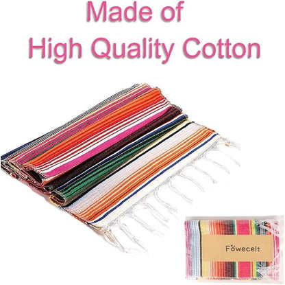 Fowecelt Mexican Serape Table Runner 14 x 84 Inch - Image 2