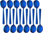 Bouillon Spoons Set of 12, 5.9 Inch Stainless Steel Soup Spoon, Metal Round by KitchenDining