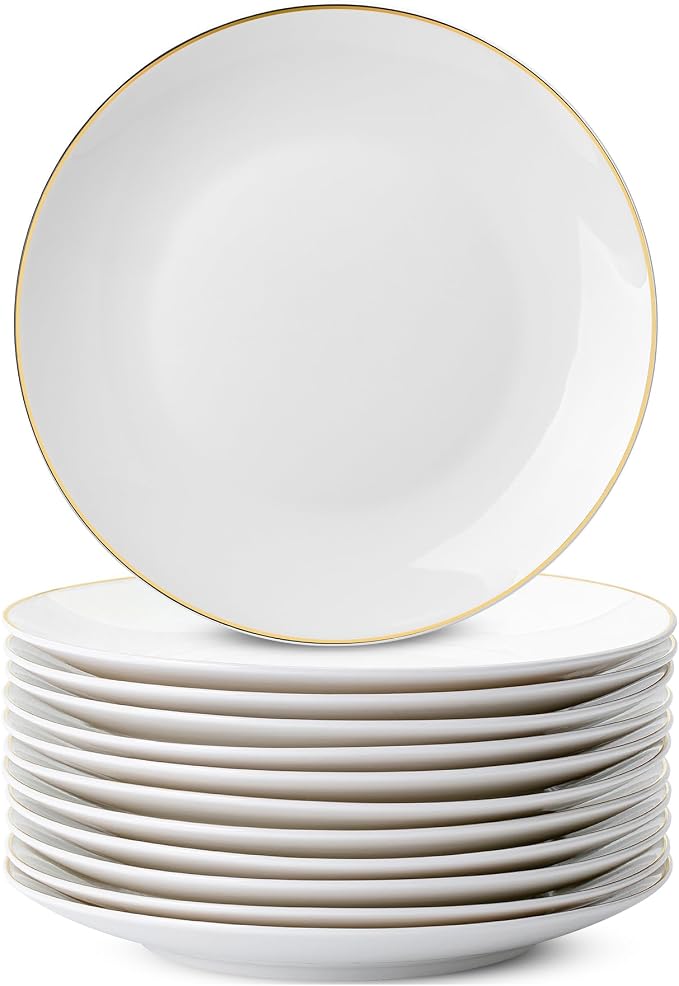 BTaT- White Dessert Plates by BrewToATea