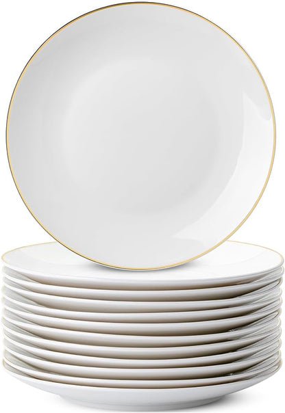 BTaT- White Dessert Plates by BrewToATea
