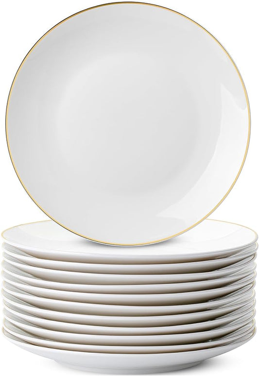 BTaT- White Dessert Plates by BrewToATea