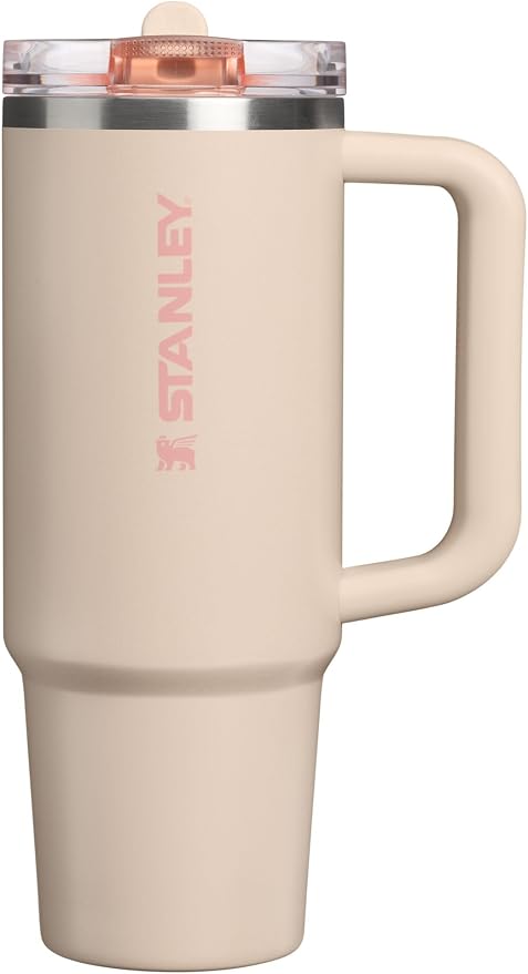 STANLEY Quencher ProTour Flipstraw Tumbler, 30 oz, Champagne | Built-In Straw & by Unknown
