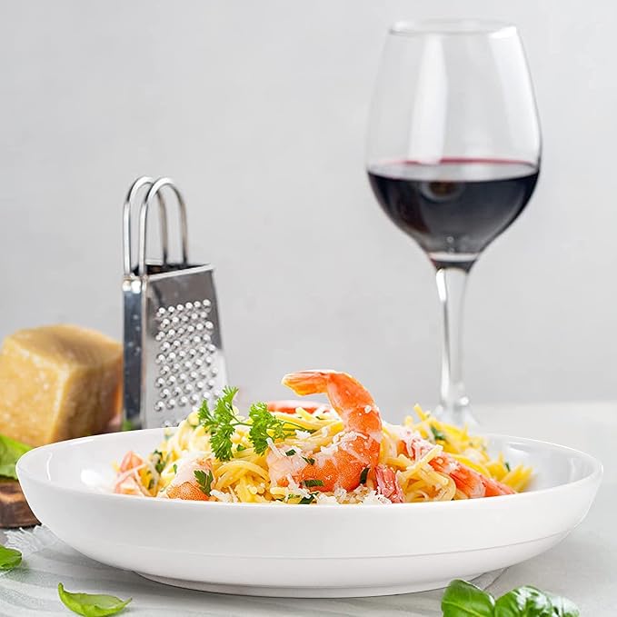 Fasmov Melamine Pasta Bowls, 6 Pack 10 inches 47 Oz Large Salad Serving Bowls - Image 7