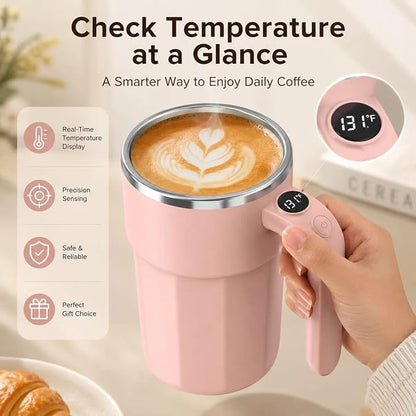 Self Stirring Coffee Mug, 12oz Rechargeable Magnetic Mixing Cup - Image 3