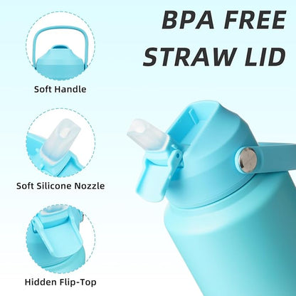 BJPKPK 40oz Insulated Water Bottle, Stainless Steel Bottle - Image 2