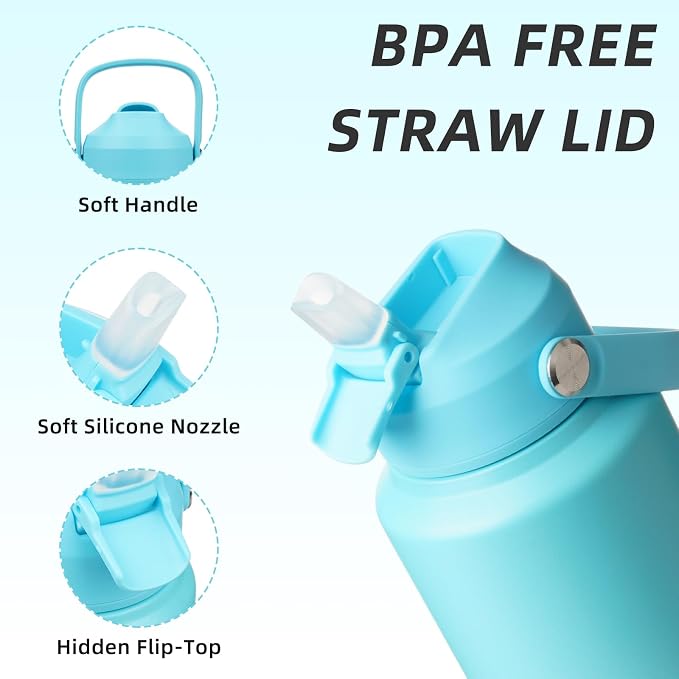 BJPKPK 32oz Insulated Water Bottle, Stainless Steel Bottle - Image 2