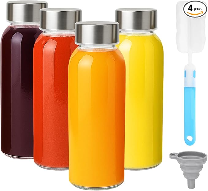 Zukro 10.5 oz Glass Juice Bottles by ZukroDrinkware