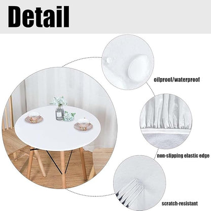 Small Round Tablecloth, Navy Blue Deco Washable Polyester Table Cloth for, Faded Burlap Texture Old Fashioned Grunge, Fit Round Tables 44inch Diameter, for Xmas/Parties/Home, Royal Blue