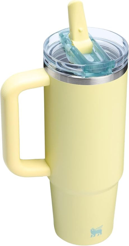 STANLEY Quencher ProTour Flipstraw Tumbler, 30 oz, Pomelo | Built-In Straw & - Image 3