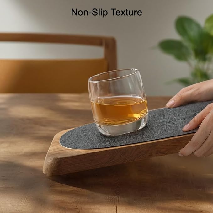 Faux Leather Placemats Set of 6, Dual Sided - Image 8
