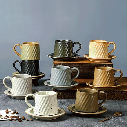 Vintage Ceramic Tea Cup and Saucer Set - Image 5