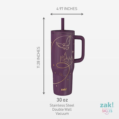 Zak Designs Harry Potter 30oz Spill-Proof Insulated Stainless Steel Tumbler | - Image 9