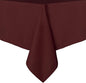 sancua Rectangle Tablecloth - 90 x 132 Inch - Stain and Wrinkle Resistant Washable Polyester Table Cloth, Decorative Fabric Table Cover for Dining Tables, Buffet Parties and Camping, Burgundy