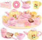 Tea Party Set Wooden Tea Sets for Toddlers 3-5 Little Girls 4-6 6-8 Kids | Kids by Receka